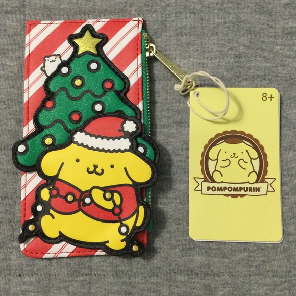 Loungefly Handbags - Loungefly Sanrio Pompompurin Holiday Large Cardholder